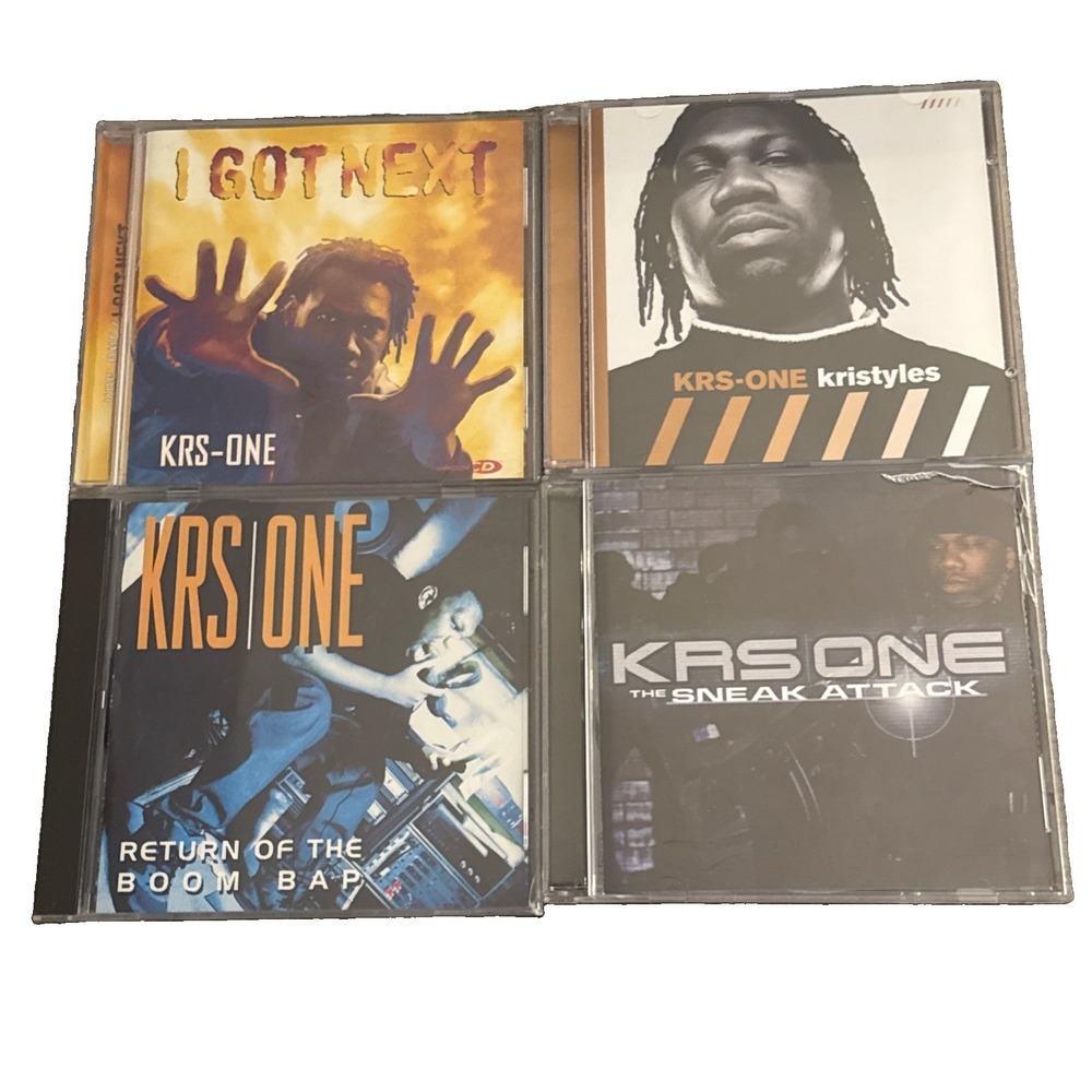 KRS-One 4 CD Lot Return Of The Boom Bap I Got Next Kristyles Sneak Attack Rap